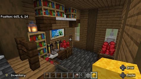 Rustic house with interior : r/Minecraft