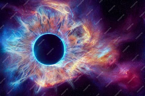 Premium Photo | Outer space nebula abstract effect iris eye of the ...