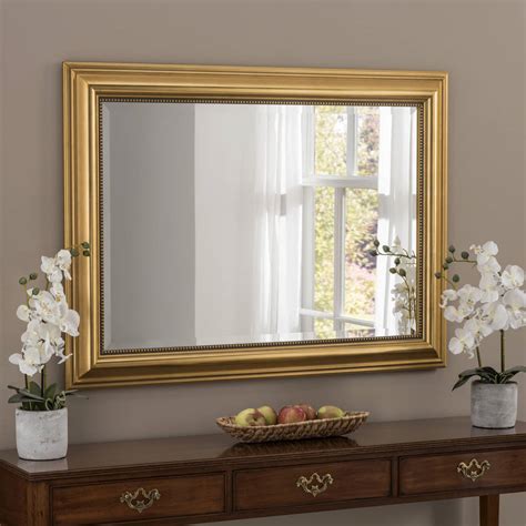 franz rectangular mirror gold or champagne silver leaf by decorative ...