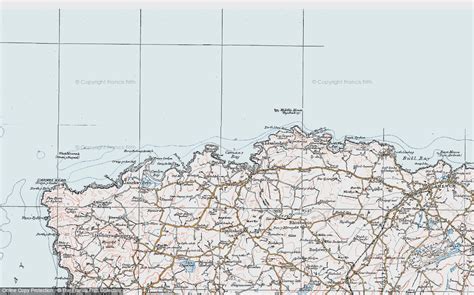 Historic Ordnance Survey Map of Cemaes Bay, 1922