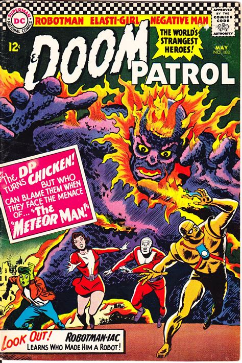 Doom Patrol 103 Beast Boy comic book. Robot Vintage Silver