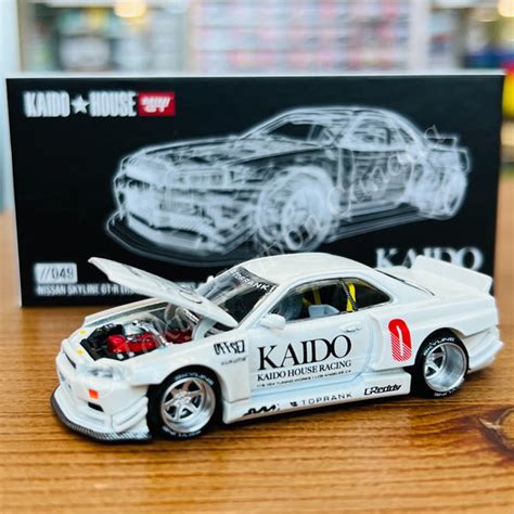 MINI GT x Kaido House 1/64 Nissan Skyline GT-R (R34) Kaido Works V2 (W – Tokyo Station