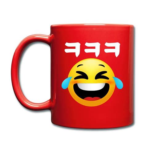 Emoji Laughing in Korean Hangul ㅋㅋㅋ (kekeke)- Full Color Mug | Mugs, Hangul, Color