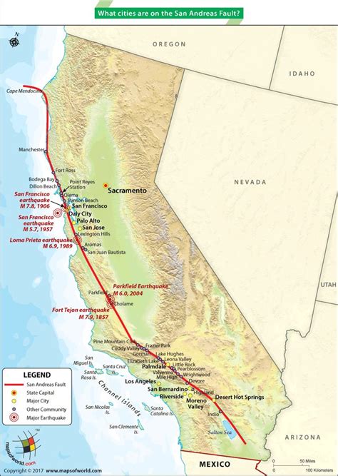 San Andreas Fault -- the biggest fault on Earth | San andreas fault, San andreas, California map