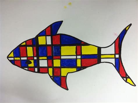 Mrs. Wille's Art Room: Mondrian inspired animal paintings