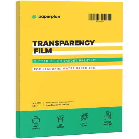 Buy (30 Sheets) Transparency Sheets - Inkjet Transparency Film ...