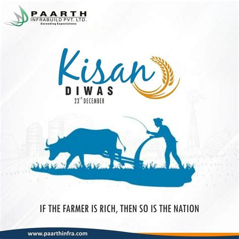 Kisan Diwas | Real estate marketing design, Marketing design, Farmers day