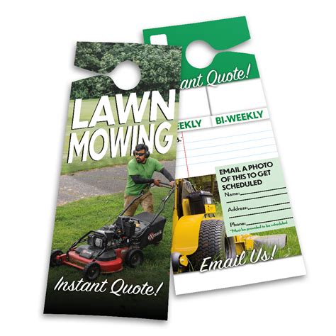 Lawn Care and Landscaping Door Hanger Templates – Tagged "Quote" – Lawn ...