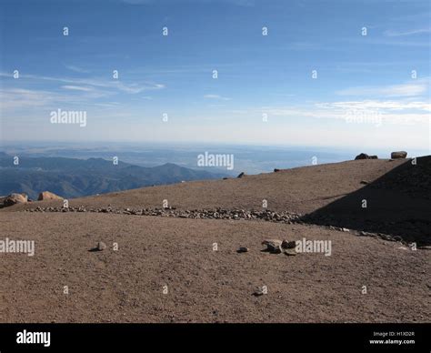 Pikes Peak Summit, Colorado Stock Photo - Alamy