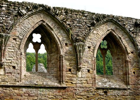 Tintern Abbey windows looking out on forests | Wandering through Time ...