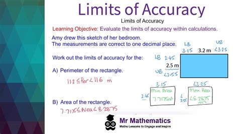 Calculations with Limits of Accuracy - Mr-Mathematics.com