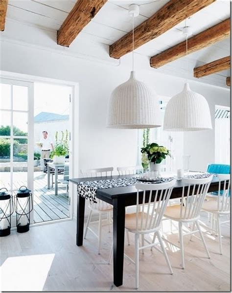 20+ White Ceiling With Wood Beams – The Urban Decor