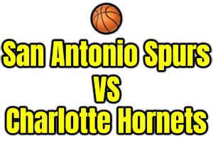 Download Free San Antonio Spurs VS Charlotte Hornets PNG image