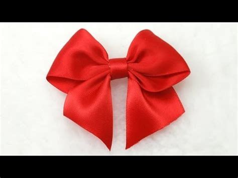 Make Simple Easy Bow, DIY, Ribbon Hair Bow, Tutorial, Bow #3 | การ ทํา ...