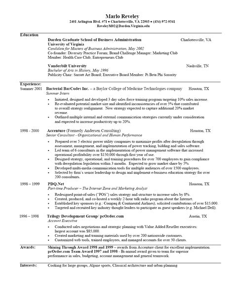 Resume Examples Over 50 - Resume Samples