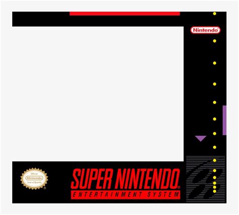 Square-format Super Nes Box Art Template Transparency - Super Nintendo Entertainment System ...