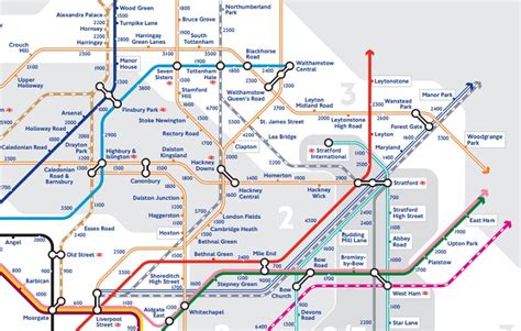 Walking Tube map extended to include Zone 3 stations | London Road ...