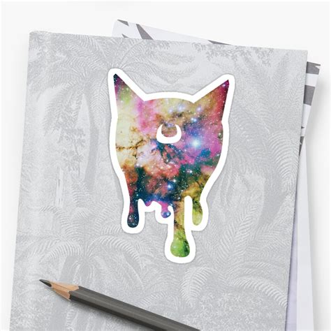 "Cat Galaxy" Stickers by pirateprincess | Redbubble