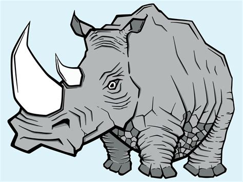 Illustration of rhinoceros vector 14928861 Vector Art at Vecteezy