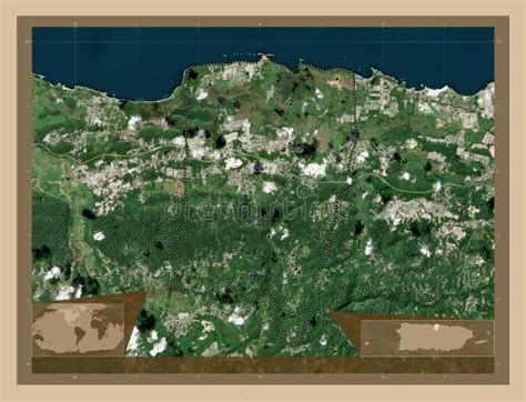 Vega Baja, Puerto Rico. Low-res Satellite. Major Cities Stock Illustration - Illustration of ...