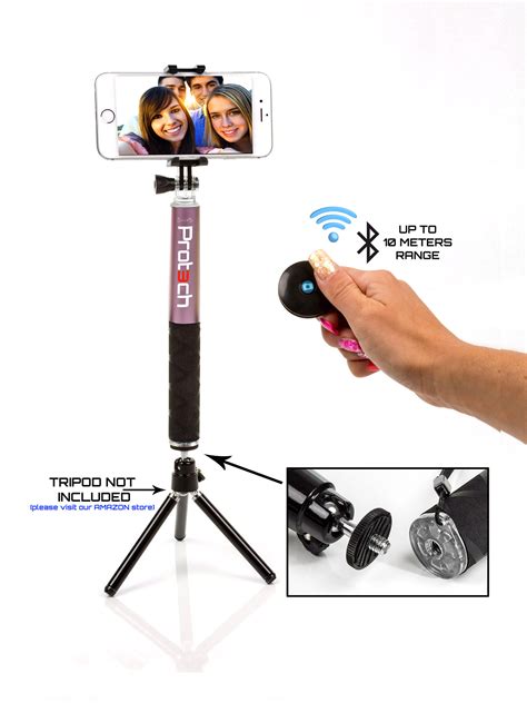 Monopod Selfie Stick 60cm Telescopic Compact Bluetooth Wireless Phone ...