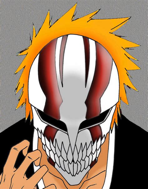 Bleach Ichigo Hollow Mask, Ichigo Bankai Half Hollow Mask - Ldwtanka ...