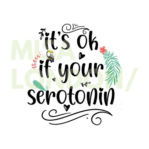 Serotonin Svg Positive Quotes SVG PNG JPG Positive Vibes - Etsy