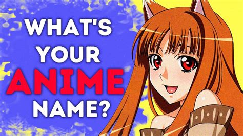 What's Your Anime Name? - YouTube