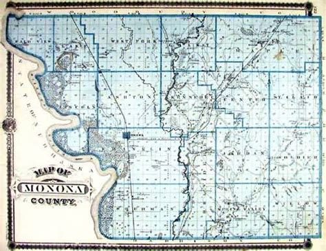 Map of Monona County - Art Source International