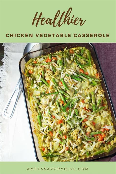 healthy chicken vegetable casserole