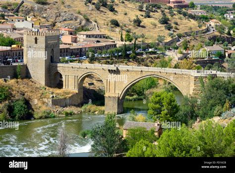 Alcantara Bridge Toledo Spain ES Tagus River Stock Photo - Alamy