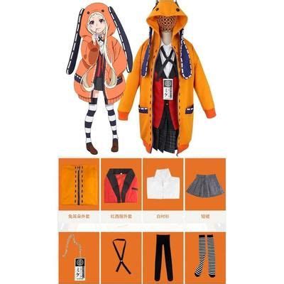 Kakegurui Yumeko Jabami Cosplay Costume - Yomotsuki Runa Orange Rabbit ...