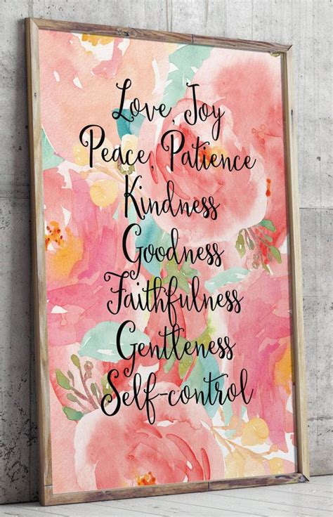 Fruit of the Spirit Wall Art Fruit of the Spirit Bible Verse | Etsy | Fruit of the spirit, Love ...