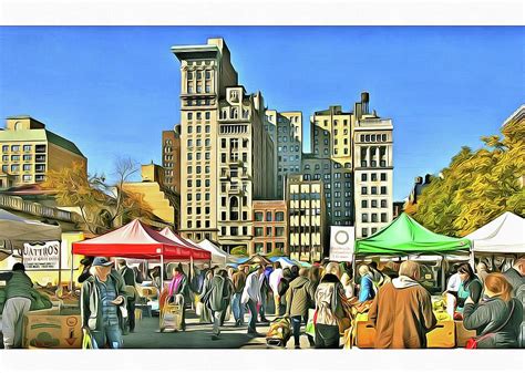 Union Square New York City Digital Art by John Shepherd - Fine Art America