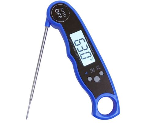 JDM BBQ Thermometer Meat Thermometer Instant Read Water-Resistant (IP67) Backlight Folding ...