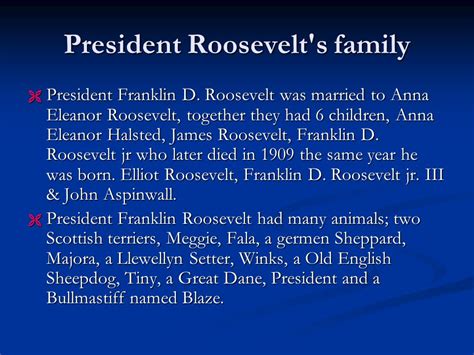 Eleanor Roosevelts Family Tree