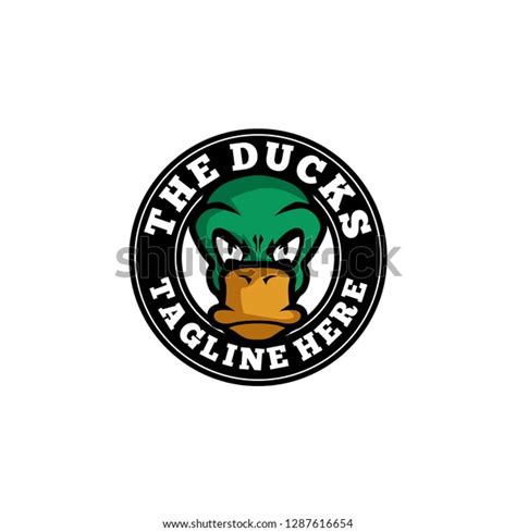 Duck Logo Design Stock Vector (Royalty Free) 1287616654