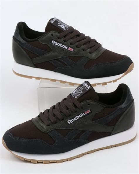 Reebok Classic Leather Trainers Coal/White,shoes,utility,mens