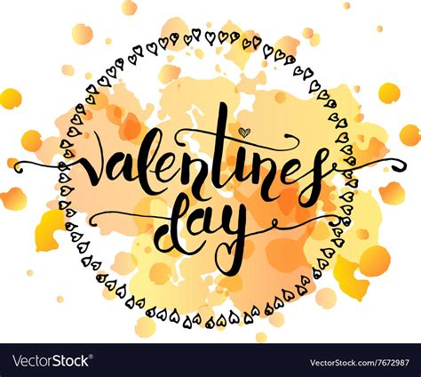 Hand sketched valentines day text as valentines Vector Image