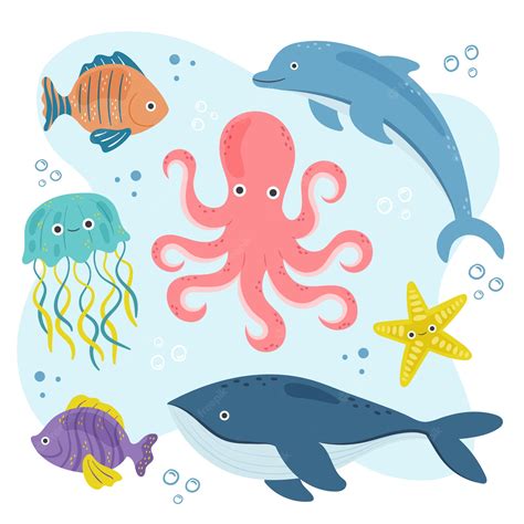 Sea Animals Clipart | edu.svet.gob.gt