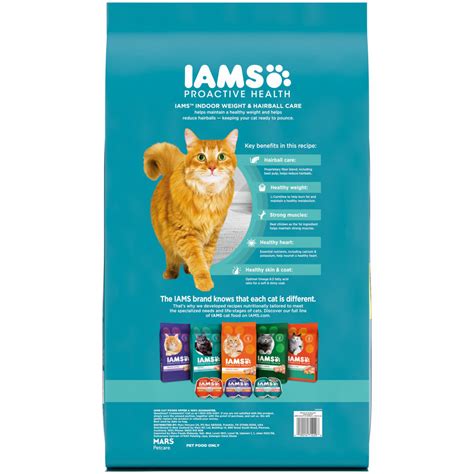 Iams Proactive Health Indoor Weight and Hairball Care Dry Cat Food ...