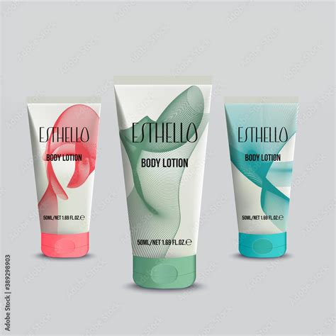 Cosmetics Bottle label, Package template design, Label design, cosmetic ...