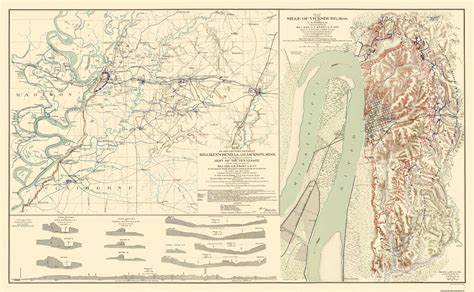 Seige of Vicksburg Mississippi 2 Views - Bien 1863 - 37.25 x 23 - Walmart.com - Walmart.com