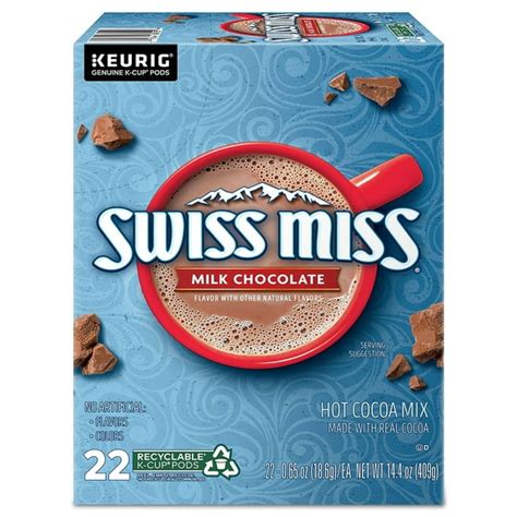 Swiss Miss Milk Chocolate Hot Cocoa Keurig K-Cup Pods 22/Box 1252 ...