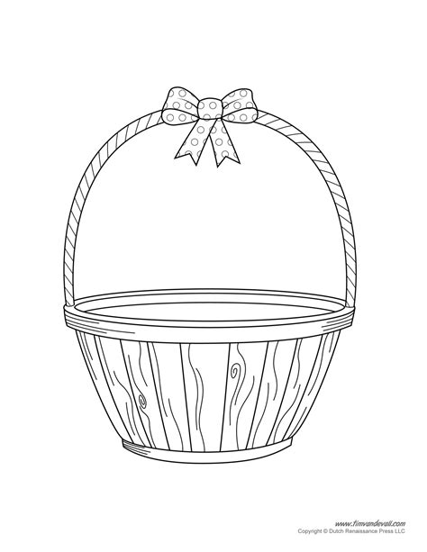 Easter Basket Template, Easter Basket Clipart & Easter Craft