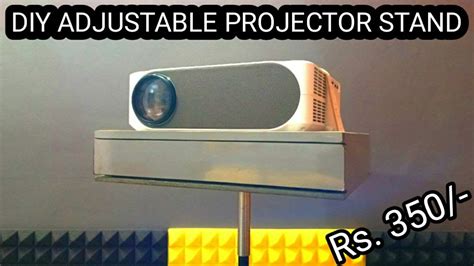 DIY Adjustable Projector Stand - YouTube