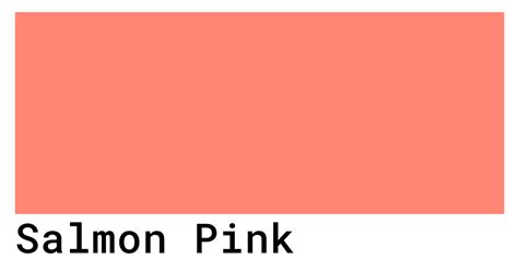 Salmon Pink Color Codes - The Hex, RGB and CMYK Values That You Need