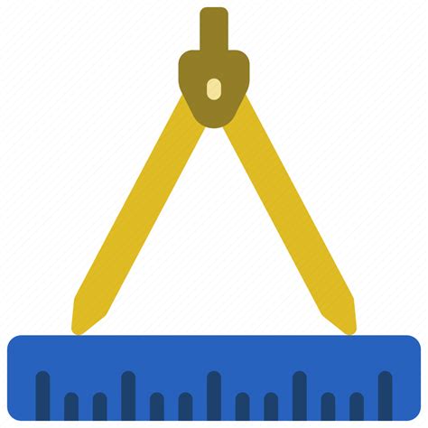 Ruler, and, compass, scientific, maths, measurement icon - Download on Iconfinder