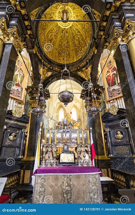 Interior of Wawel Cathedral. Krakow - Poland Editorial Photo - Image of ...