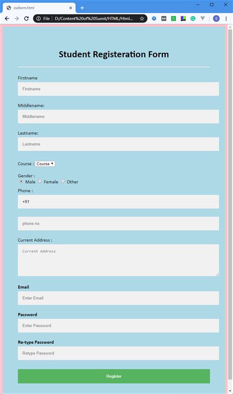 formatting techniques in html